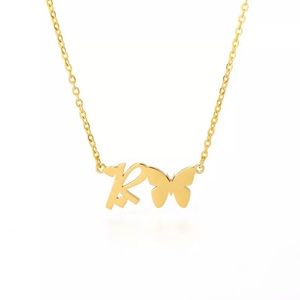 INITIAL LETTER “R” NECKLACE